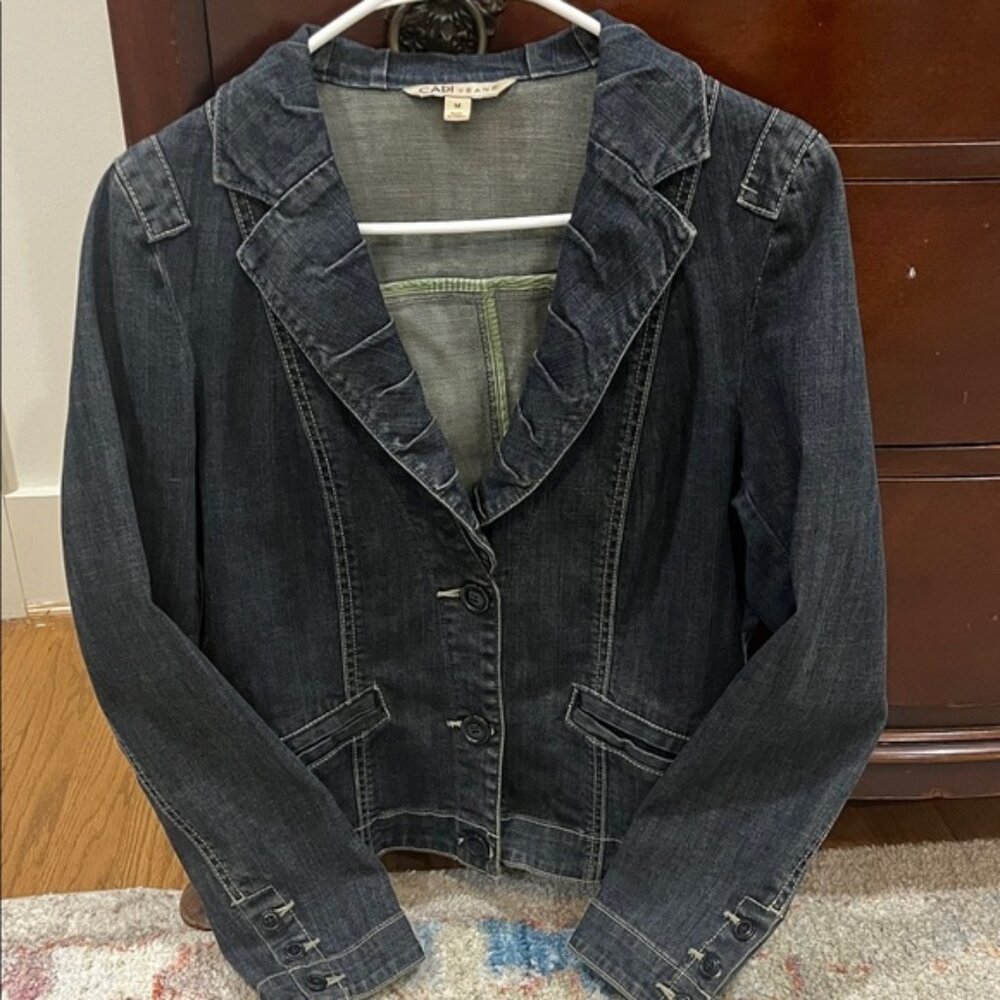 CAbi Dark Wash Denim Jacket